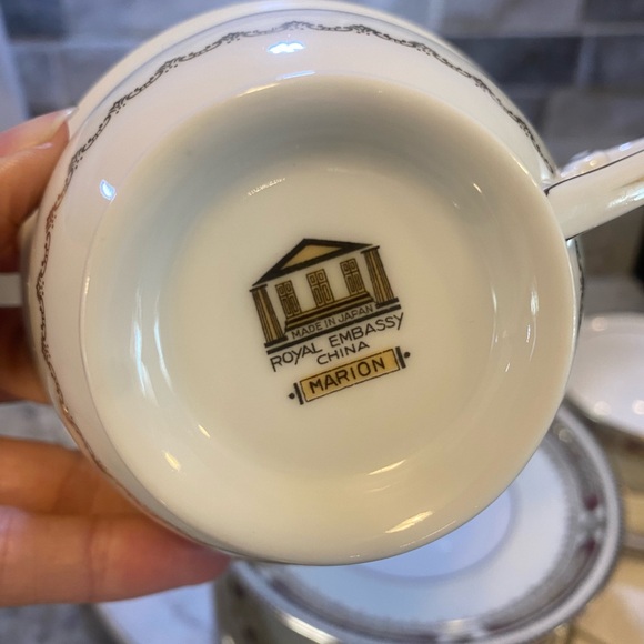 Vintage Set Of 6 Marion Embassy Teacups‎ And Saucers - Picture 5 of 5